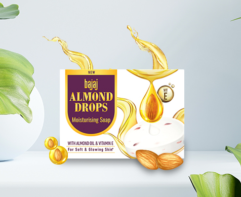 Bajaj Almond Drops Soap With Almond Oil and Vitamin-E